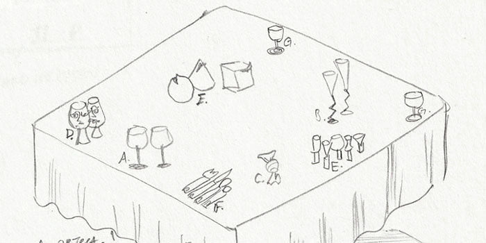Drawings for the Jussu table